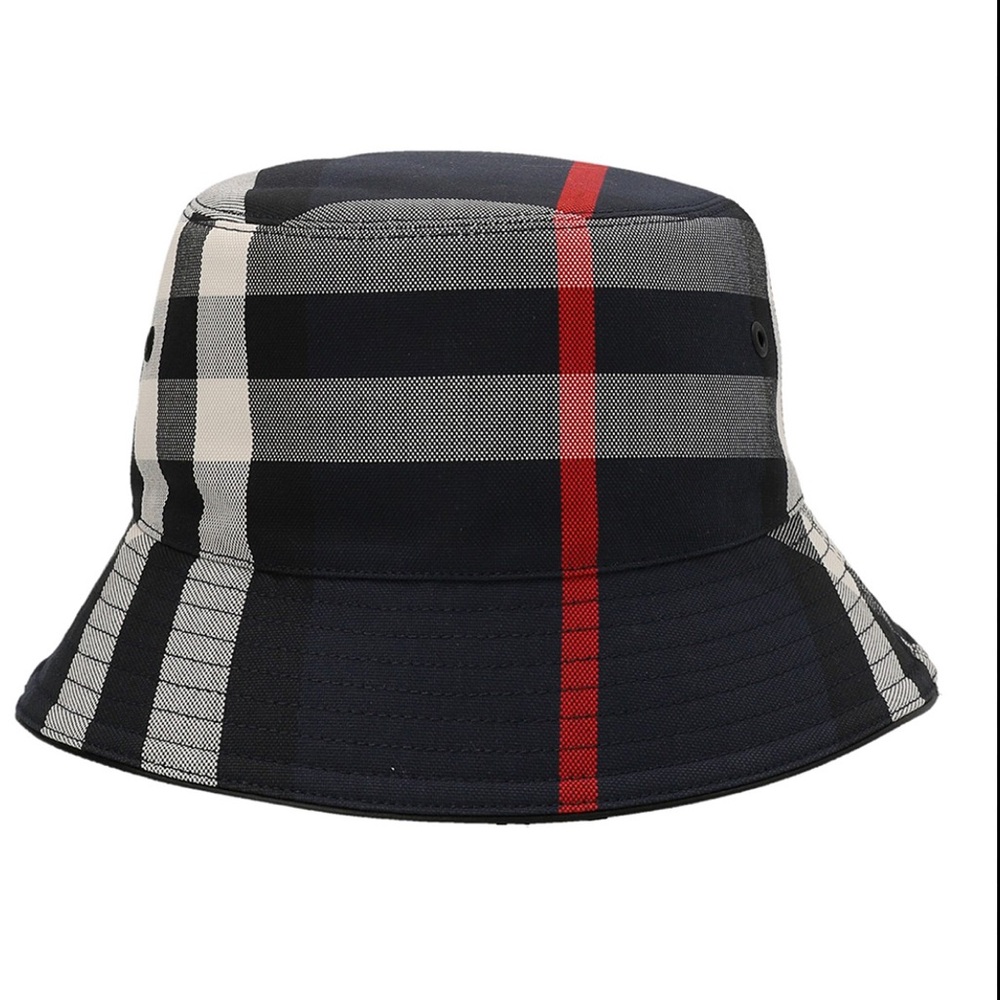 BURBERRY Men's Exploded Check Bucket Hat